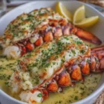 Easy Creamy Garlic Parmesan Baked Lobster Tails