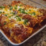 New Mexico Style Beef Enchiladas