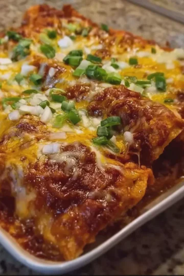 New Mexico Style Beef Enchiladas