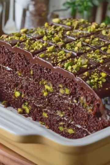 Chocolate Pistachio Cake