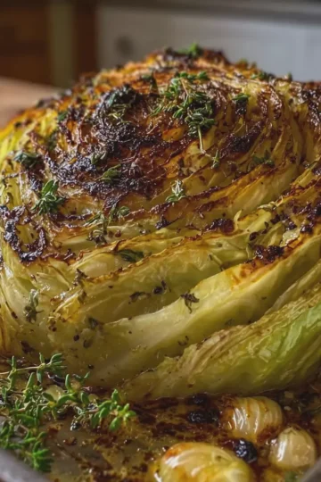 Whole Roasted Cabbage
