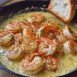 Garlic Butter Seafood Skillet with Creamy Shrimp