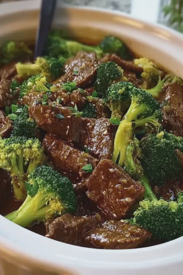 Crockpot Beef and Broccoli