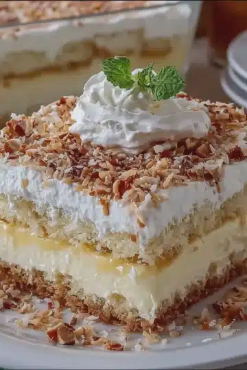 Coconut Cream Layered Dessert