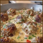 Smothered Beef Meatballs