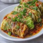 Sesame Ginger Keto Cabbage Rolls