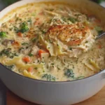 White Chicken Lasagna Soup