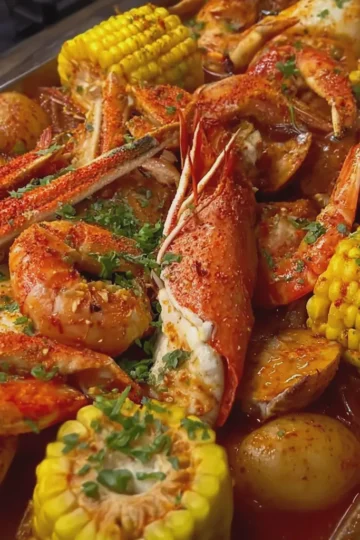 Seafood Boil with Shrimp and Imitation Crab