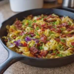 Turkey Bacon and Potato Cabbage Skillet