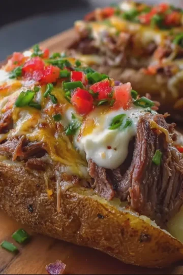 Philly Cheesesteak Loaded Potatoes