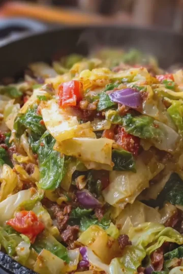 Easy Healthy One Pot Filthy Dirty Cabbage