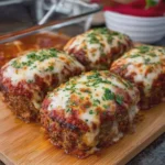 Cheesy Italian Meatloaf Mini Loaves