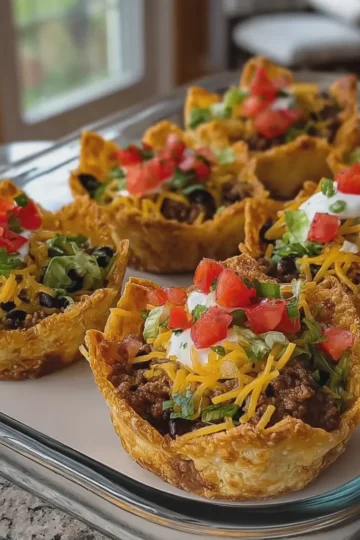 Beef Taco Cups