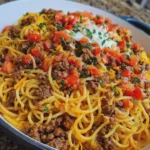 Cheesy Taco Spaghetti