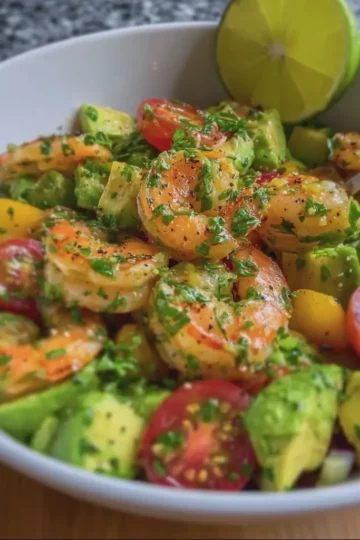 Zesty Lime Shrimp and Avocado Salad