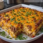 Cheesy Ground Beef Casserole