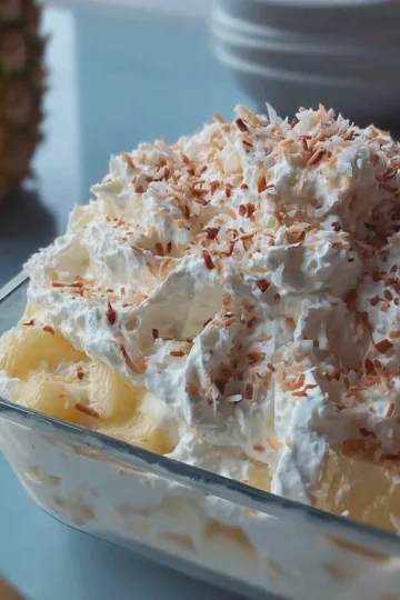 High Protein Pineapple Coconut Fluff
