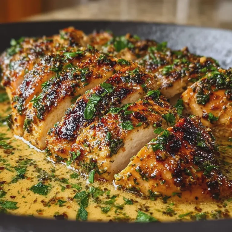 Seared Garlic Herb Butter Chicken Breast