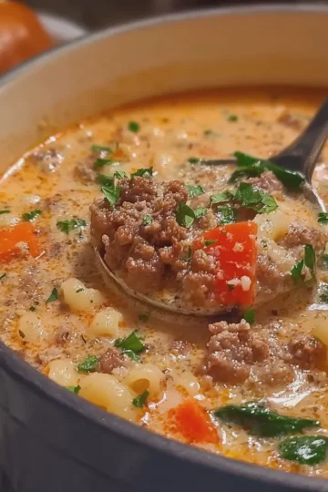Hearty Creamy Italian Sausage Soup