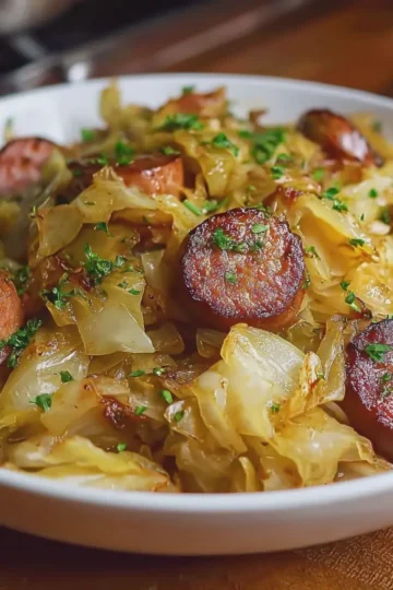 Cabbage with Smoked Sausage