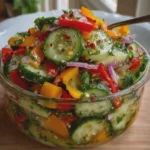 Fresh Cucumber Pepper Salad