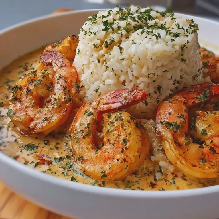 Butter Cream Shrimp and Rice