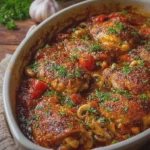 Oven Baked 5 Ingredient Chicken Marengo
