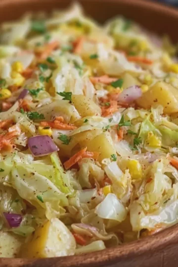 Slow Cooker Buttered Cabbage and Potatoes Cozy Homestyle Family Side