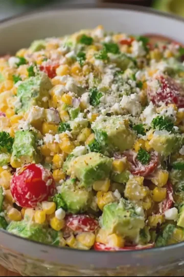Creamy Avocado Corn Salad
