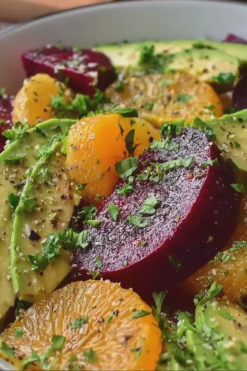 Beet, Avocado and Orange Salad