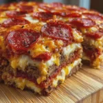 Ultimate Pepperoni Cheeseburger Pizza