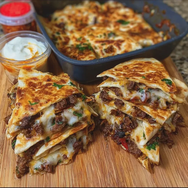 Melty Beef Quesadilla Dunkers