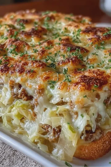Million Dollar French Onion Cabbage Melt