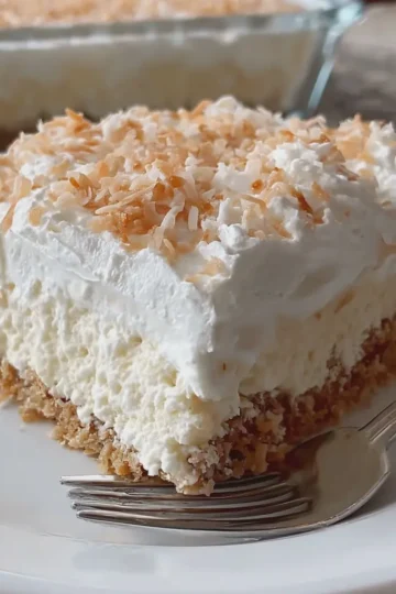 No Bake Coconut Cream Dream Dessert