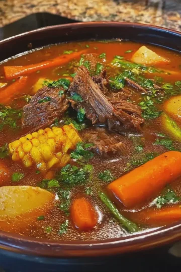 Mole de Olla Mexican Beef and Vegetable Soup