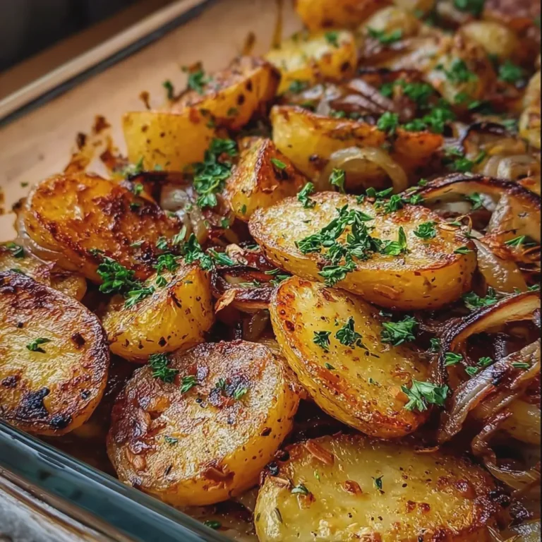 Roasted Potatoes with Caramelized Onions