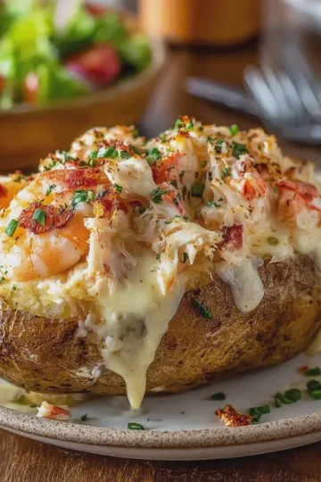 Ultimate Shrimp & Crab Stuffed Baked Potato