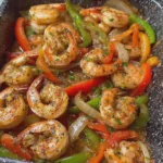 Garlic Butter Seafood Shrimp with Peppers and Onions