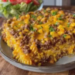 Loaded Cowboy Cheeseburger Casserole