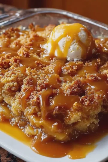 Caramel Apple Cobbler