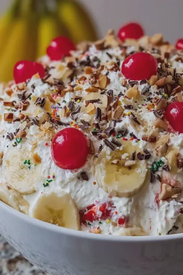 Banana Split Fluff Salad