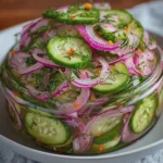 Quick Pickled Cucumber and Red Onion Salad