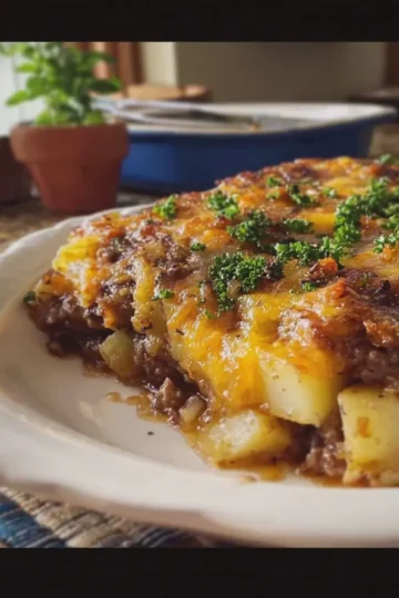 Old Fashioned Hamburger Steak Potato Bake
