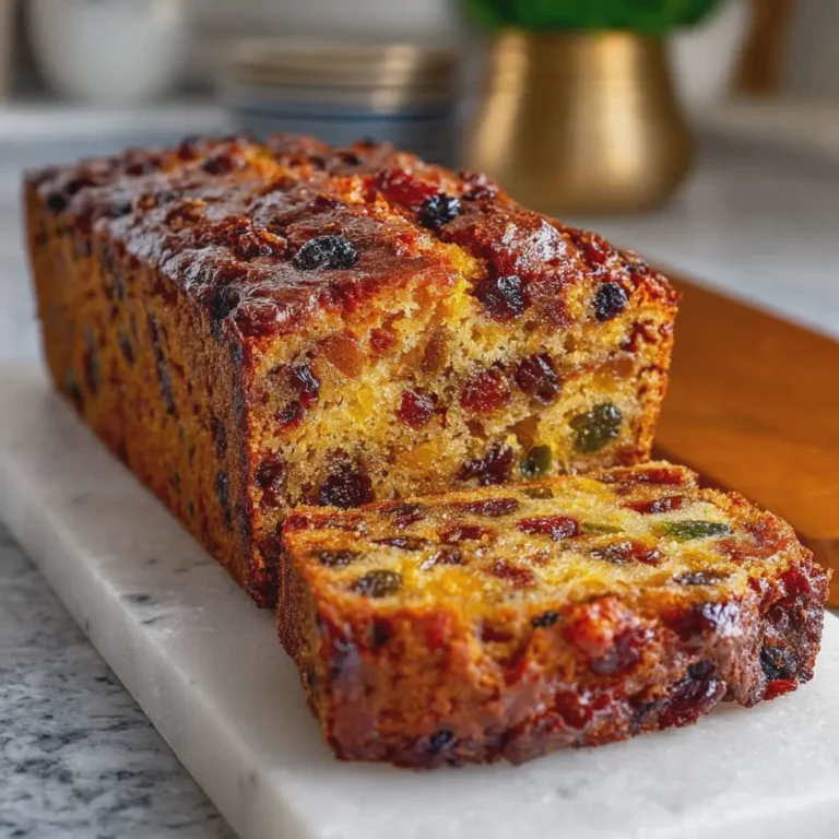 Heavenly Moist Fruit Cake Loaf