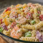 Creamy Shrimp and Seafood Rotini Pasta Salad