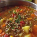 Ground Beef Vegetable Soup