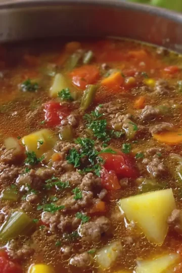 Ground Beef Vegetable Soup