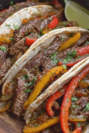 Slow Cooker Steak Fajitas