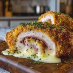 Chicken Cordon Bleu with Melty Swiss Cheese