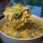 Broccoli Cheddar Lasagna Soup